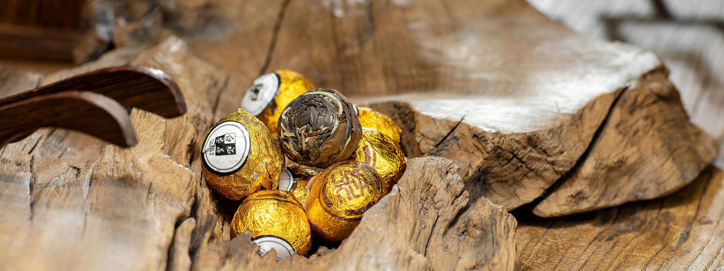 Fuding Shou Mei Dragon Ball White Tea | Luxury Single-Serve Gift Set